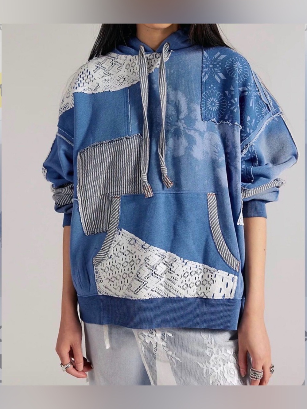 Free People We The Free Tattered Romance Hoodie NWT Size Small
